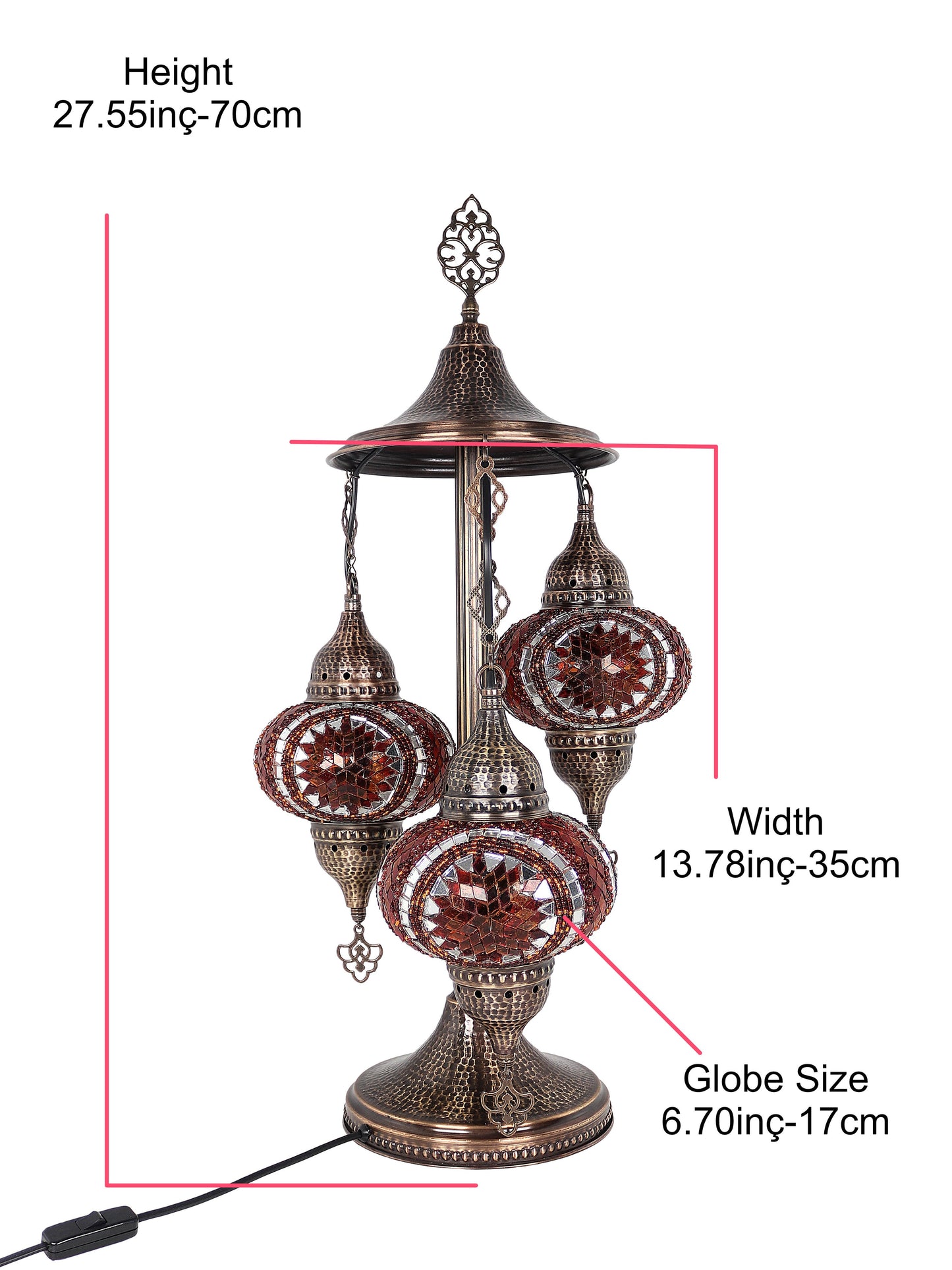 Turkish Mosaic Glass Floor Lamp