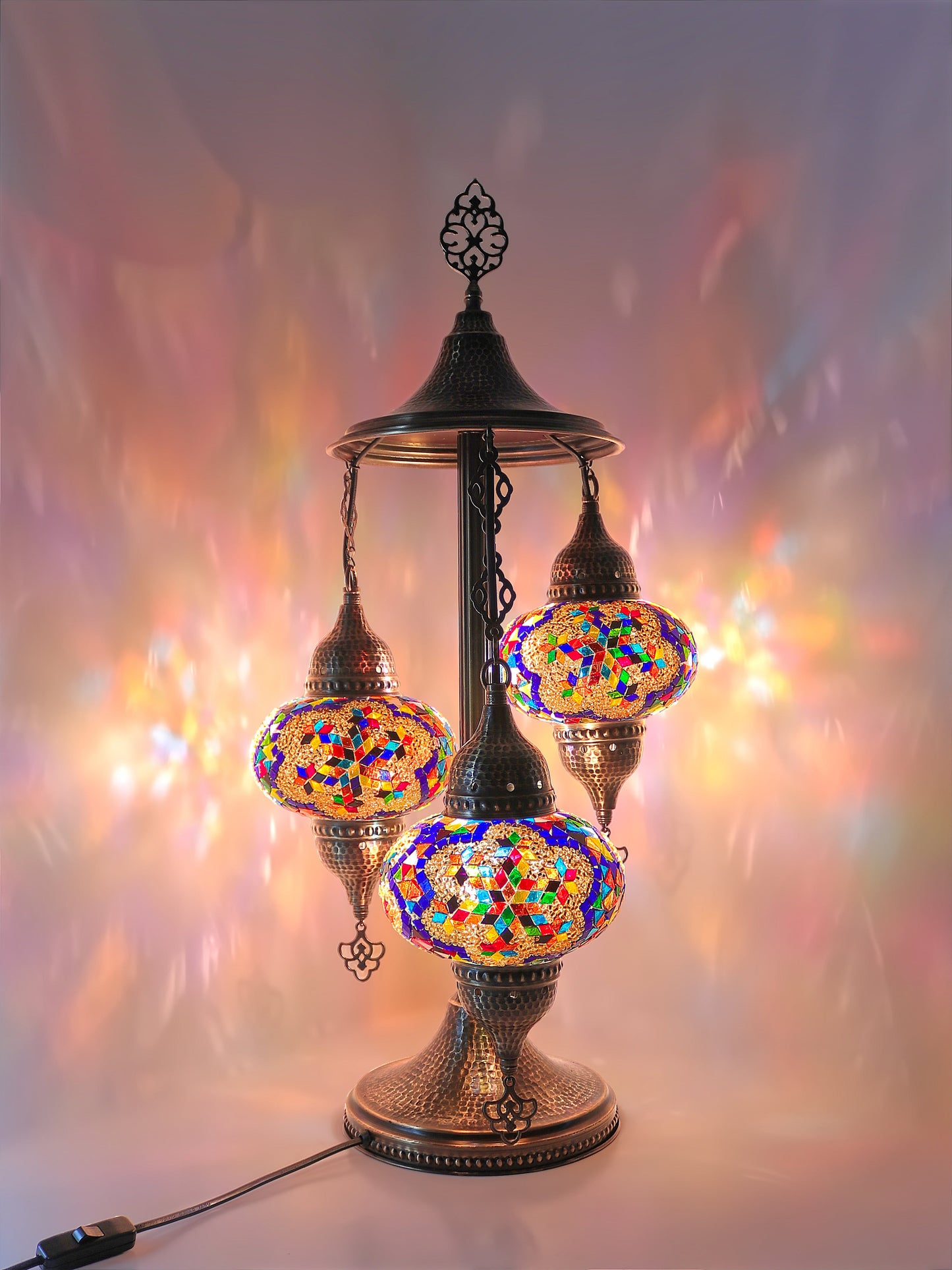 Turkish Mosaic Glass Floor Lamp