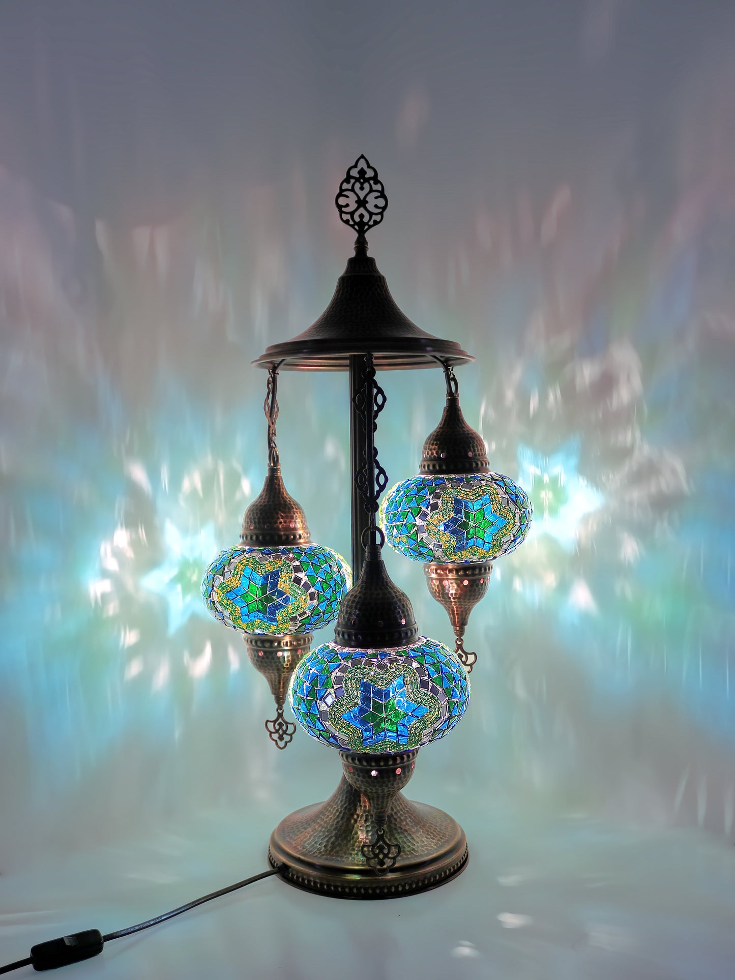 Turkish Mosaic Glass Floor Lamp