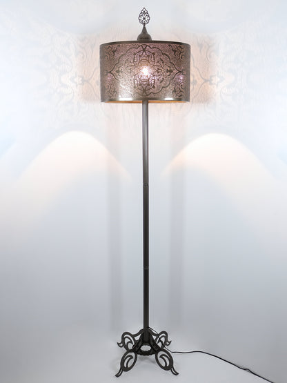 Moroccan Pierced Metal Floor Lamp