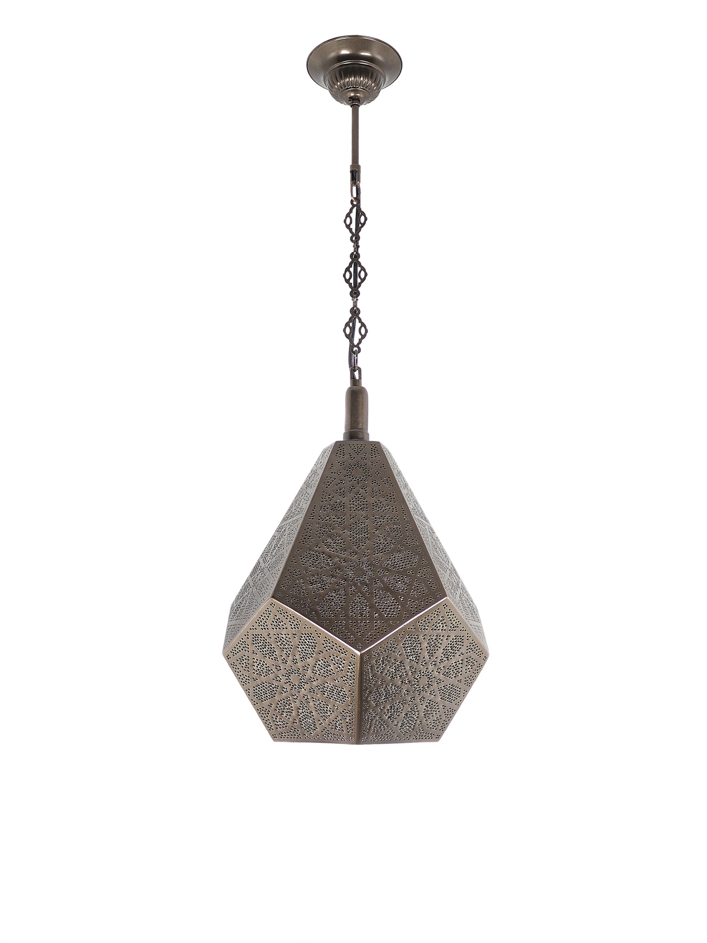 Moroccan Pierced Metal Pendant Light