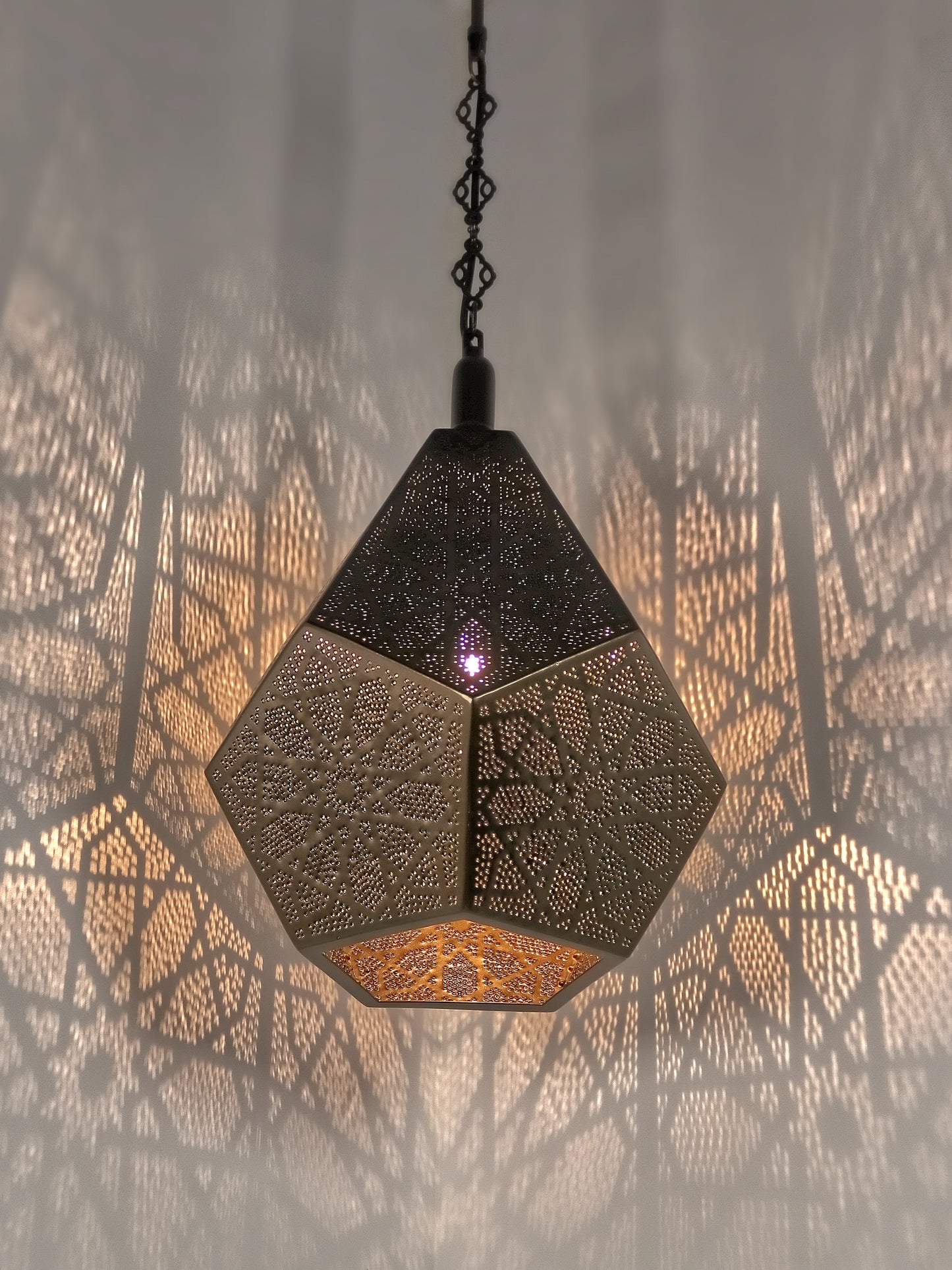 Moroccan Pierced Metal Pendant Light