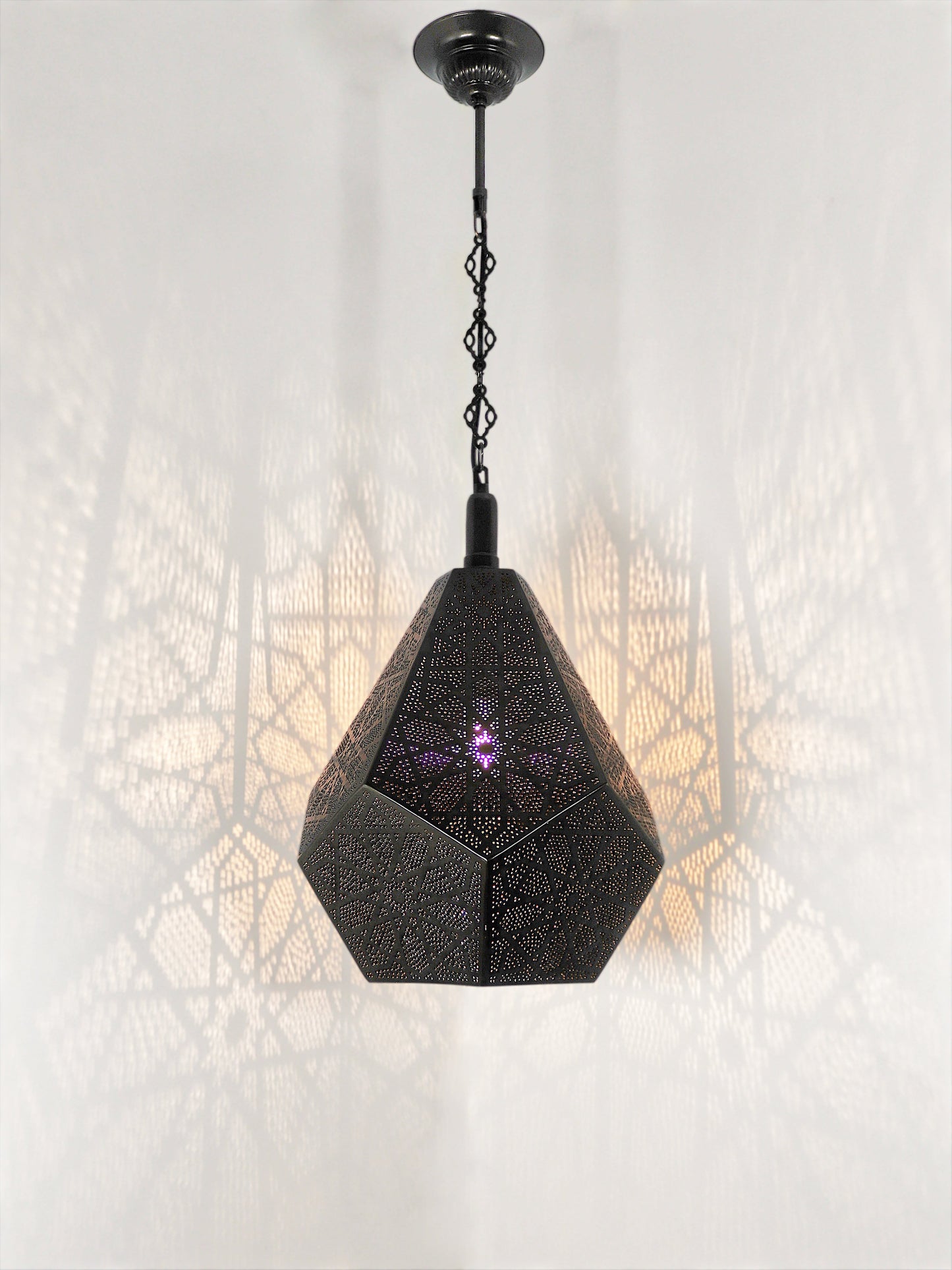 Moroccan Pierced Metal Pendant Light