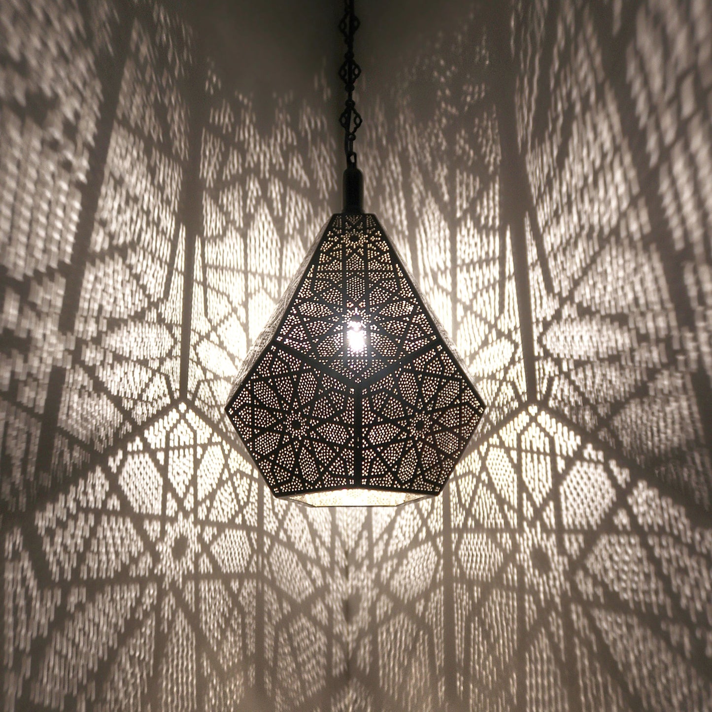 Morrocan Pierced Metal Pendant Light