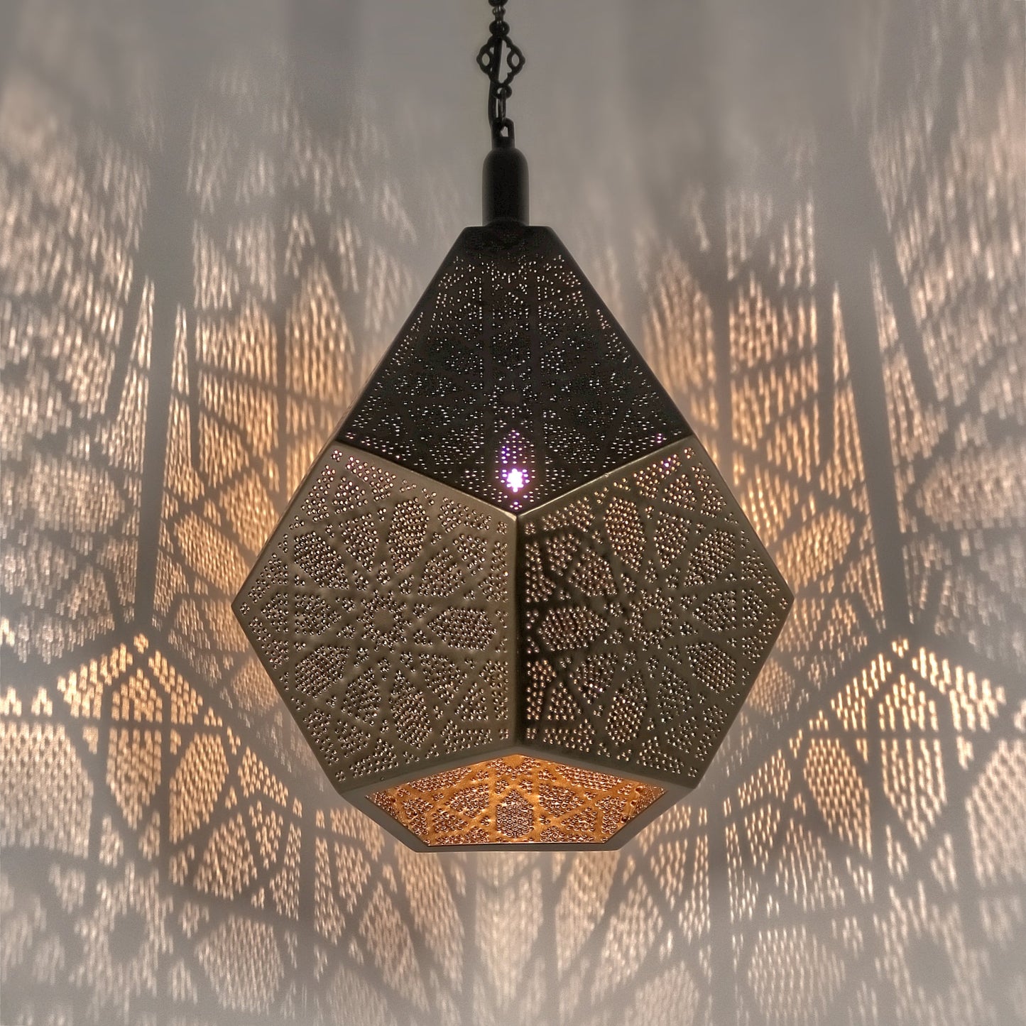 Moroccan Pierced Metal Pendant Light