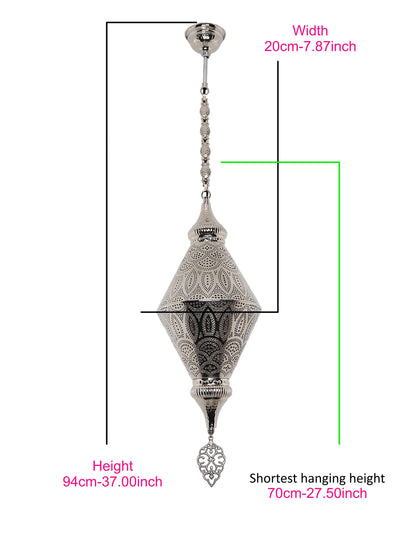 Morrocan Pierced Metal Pendant Light