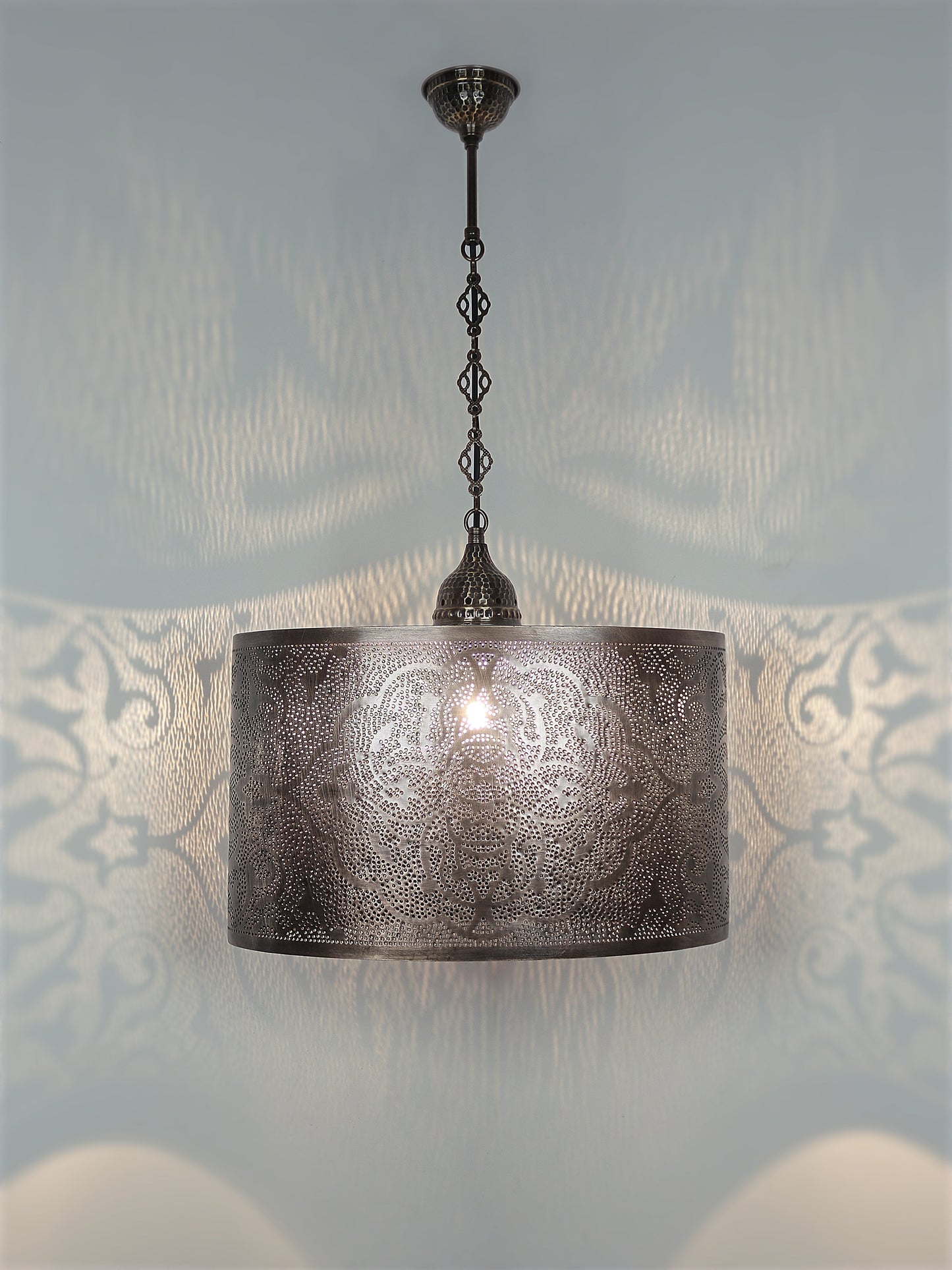 Moroccan Pierced Metal Pendant Light