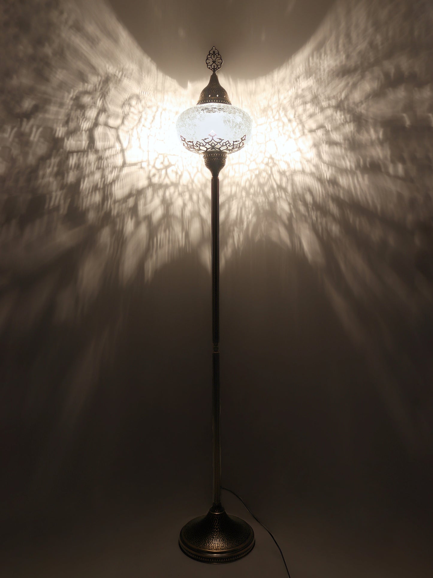 Ottoman Clear Glass Floor Lamp