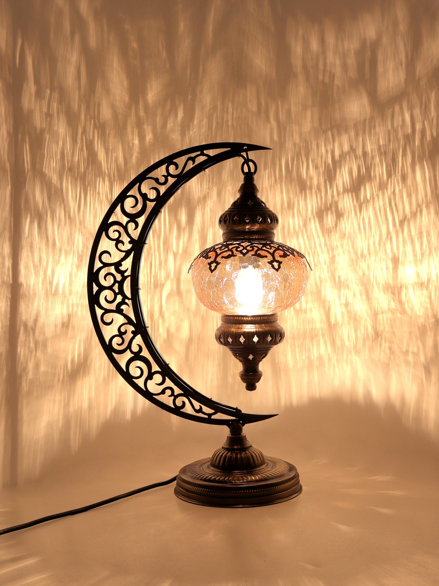 Ottoman Clear Glass Table Lamp