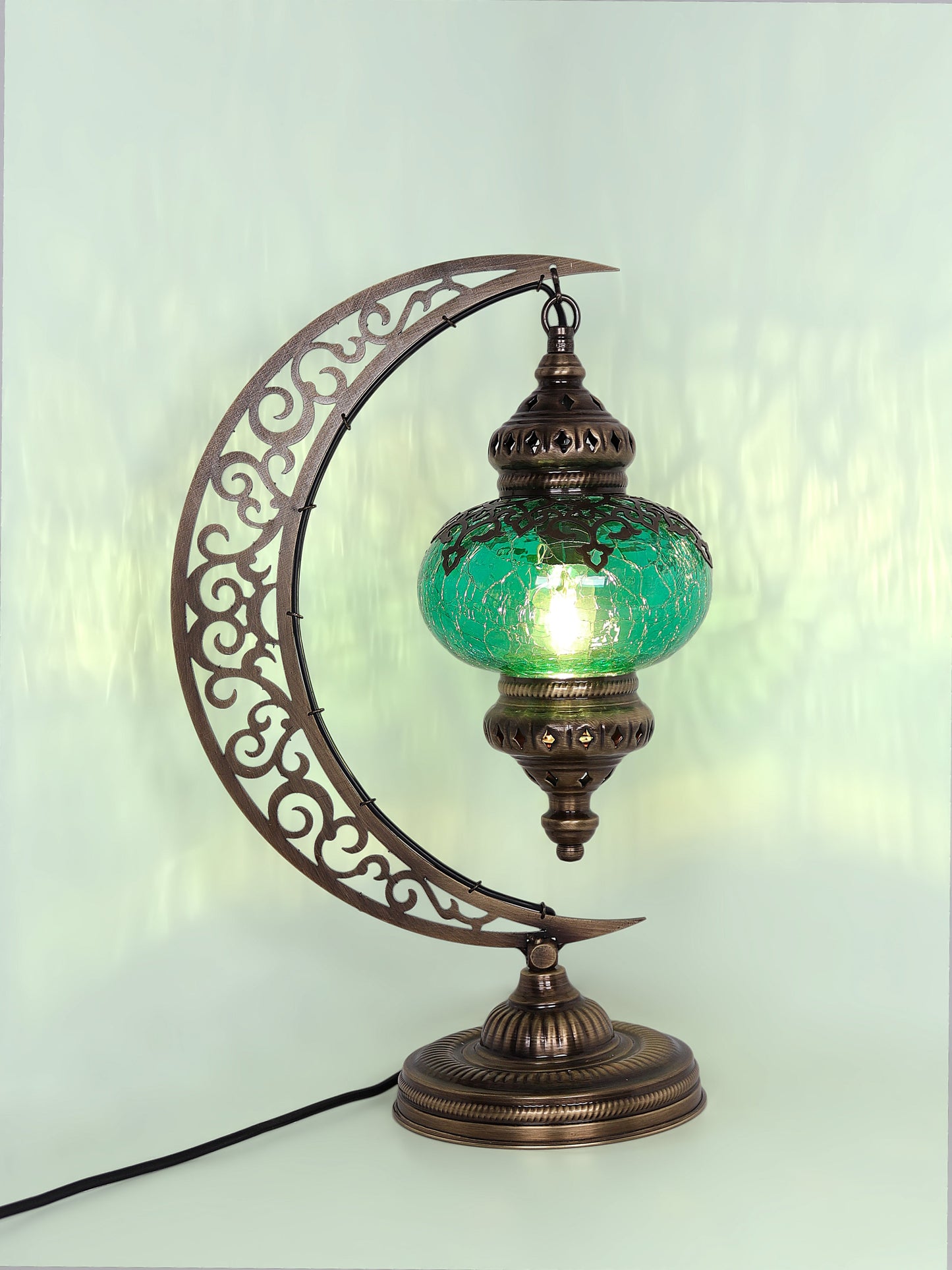 Ottoman Clear Glass Table Lamp