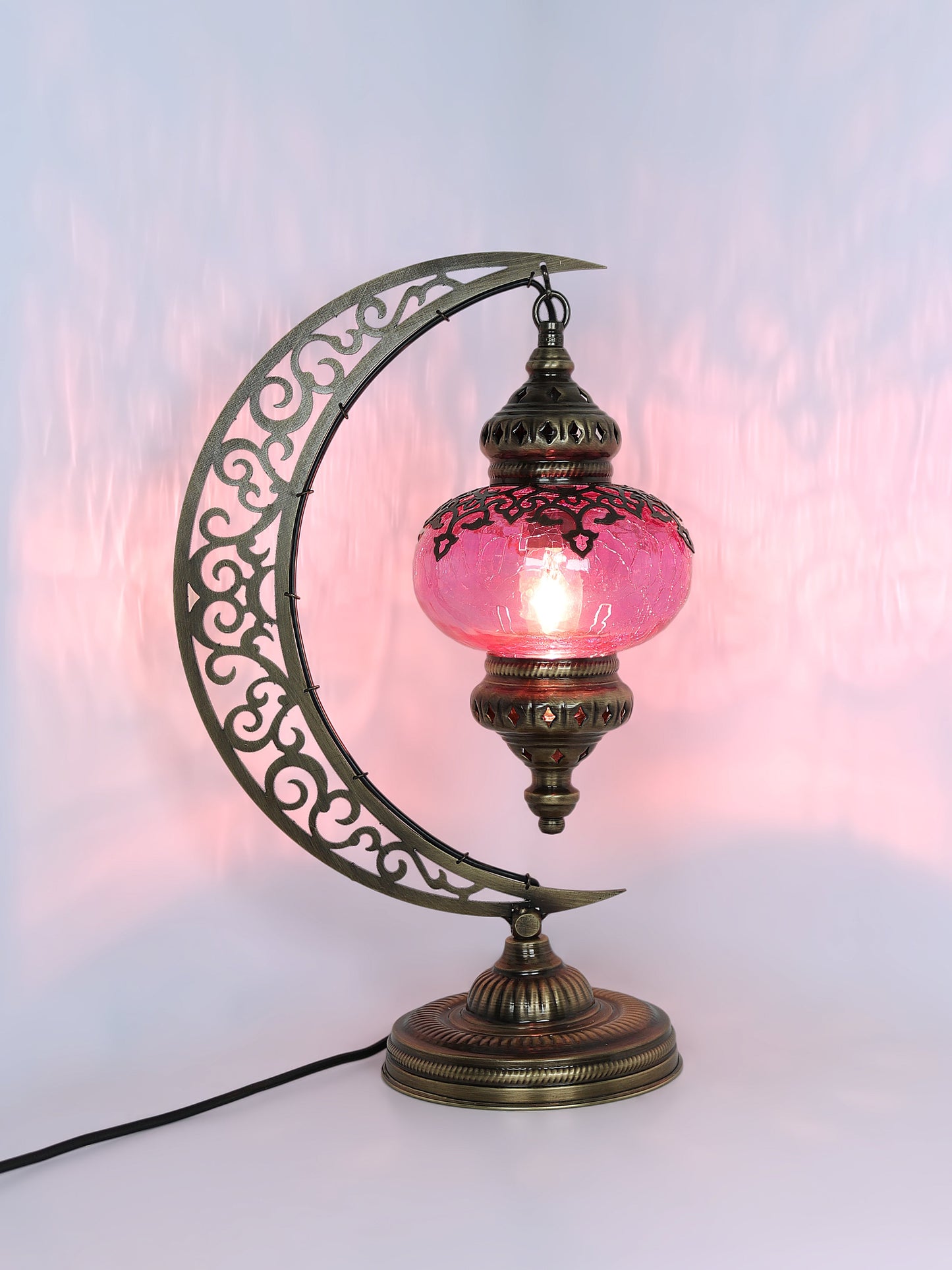 Ottoman Clear Glass Table Lamp