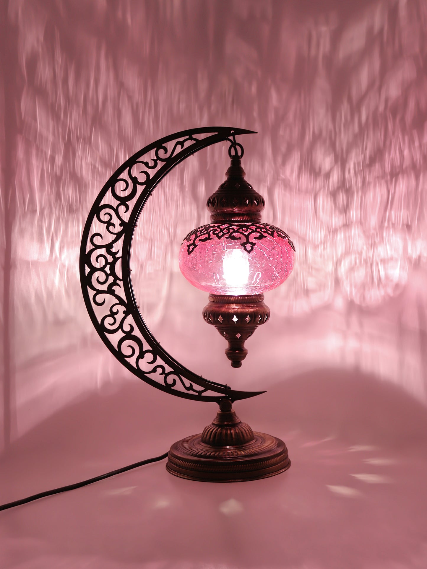 Ottoman Clear Glass Table Lamp