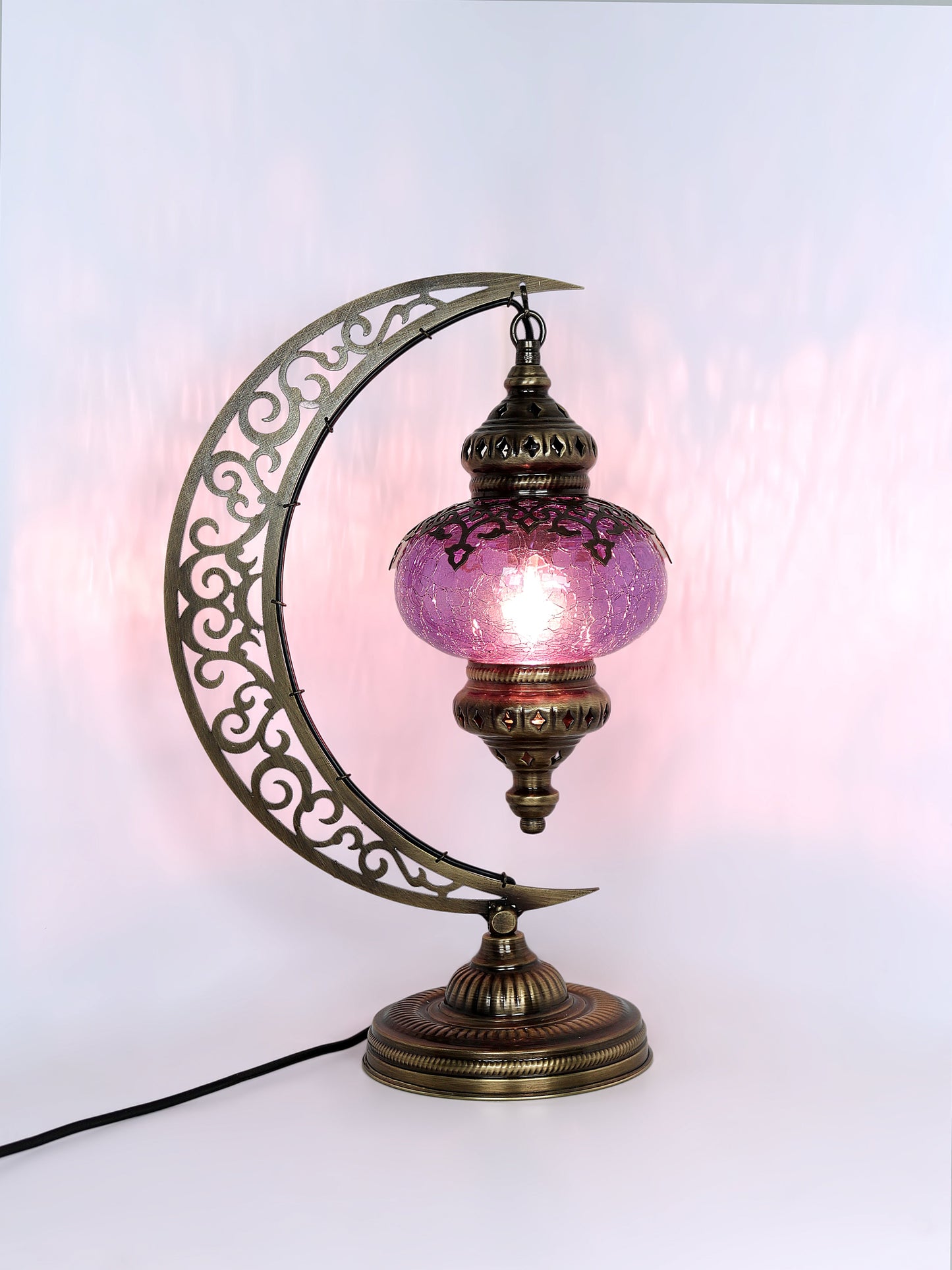 Ottoman Clear Glass Table Lamp