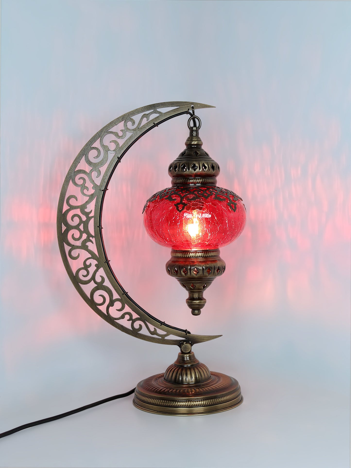 Ottoman Clear Glass Table Lamp