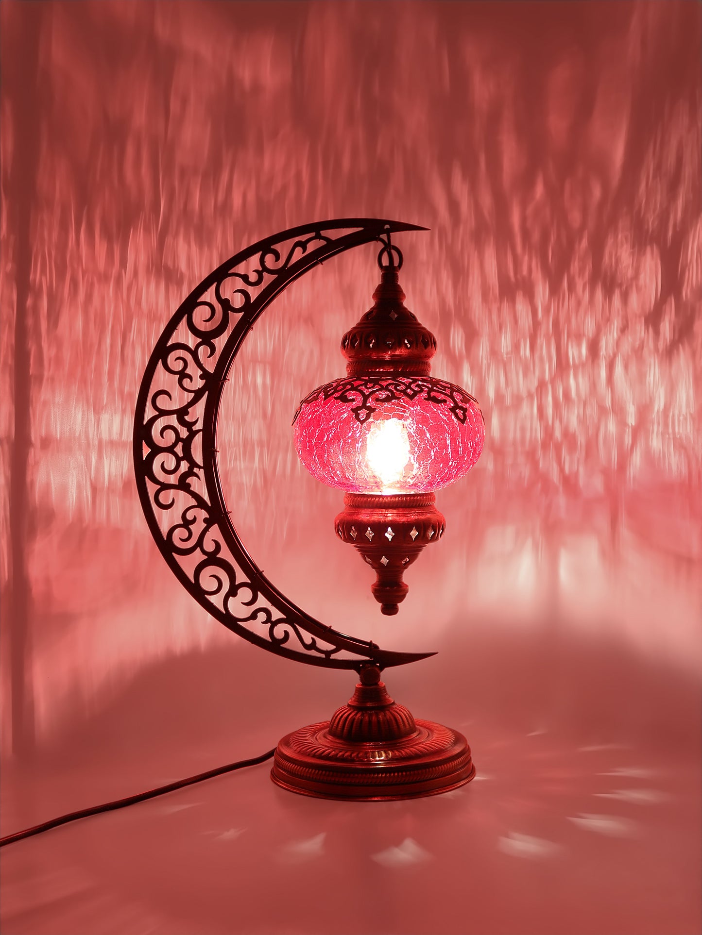 Ottoman Clear Glass Table Lamp