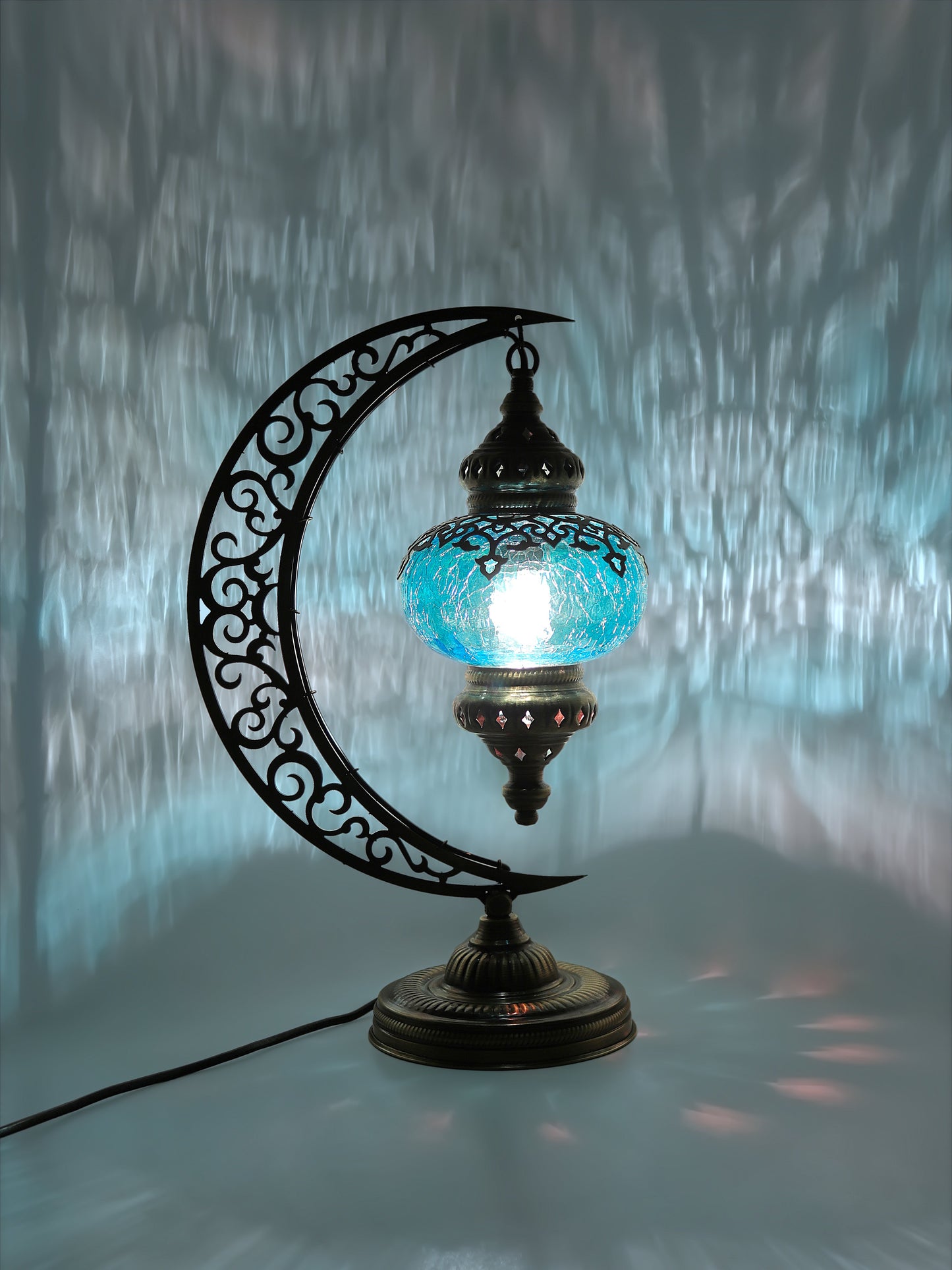 Ottoman Clear Glass Table Lamp