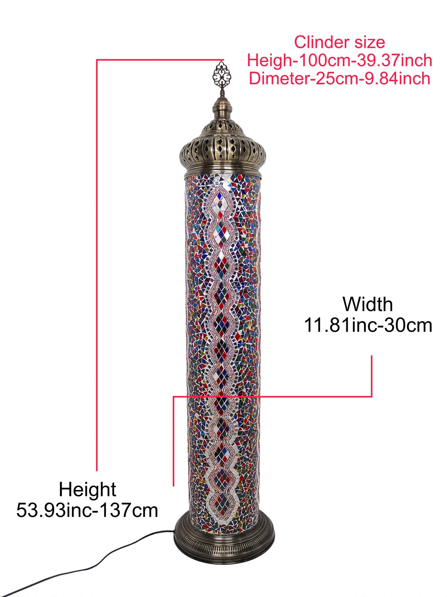 Turkish Mosaic Floor Lamp