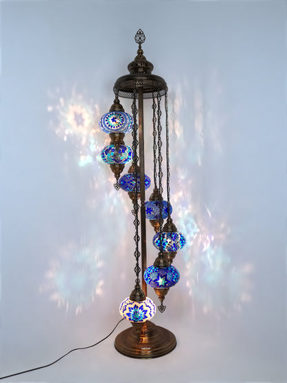 Turkish Mosaic Glass Floor Lamp