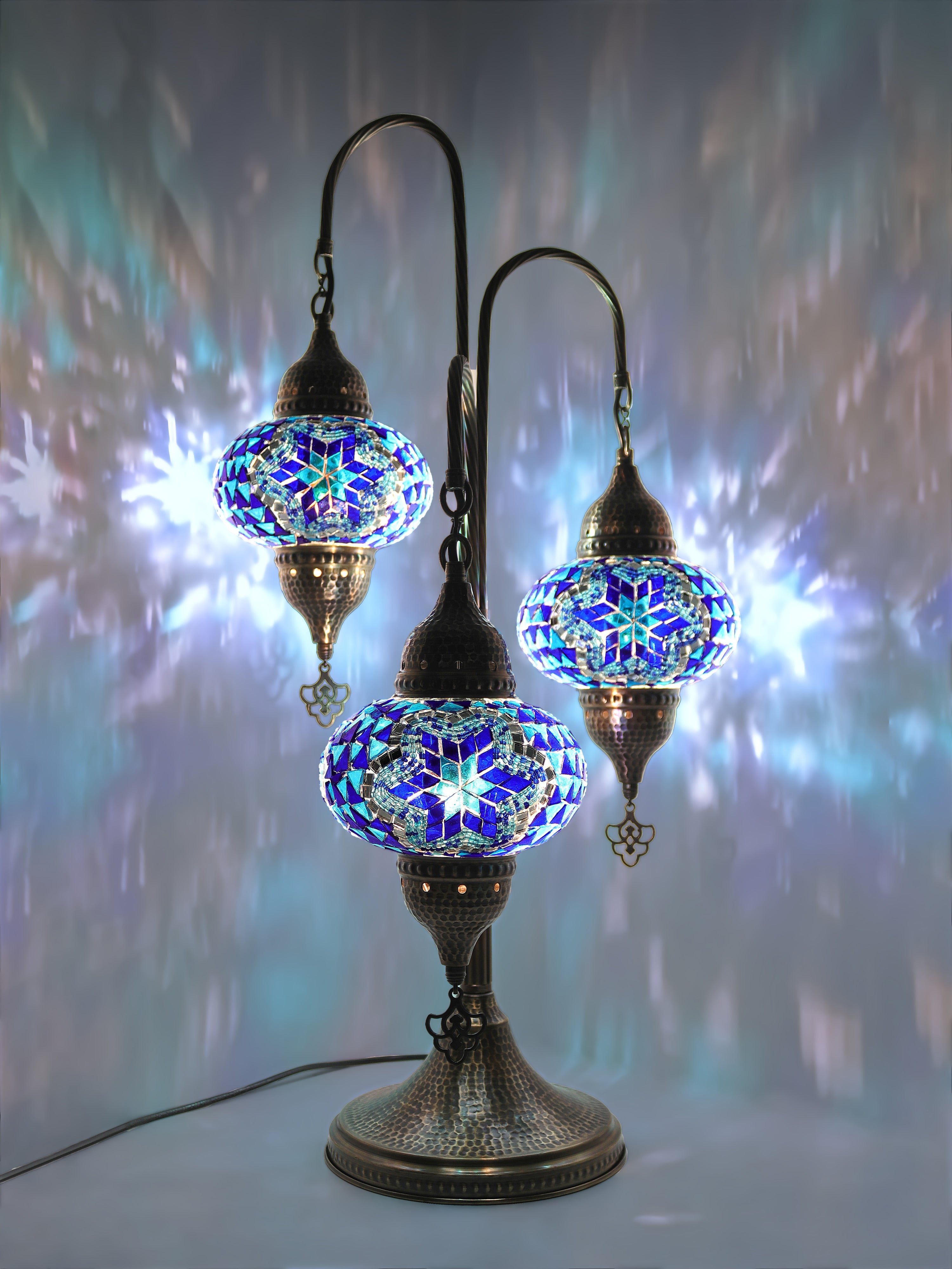 Turkish Mosaic Glass Table Lamp