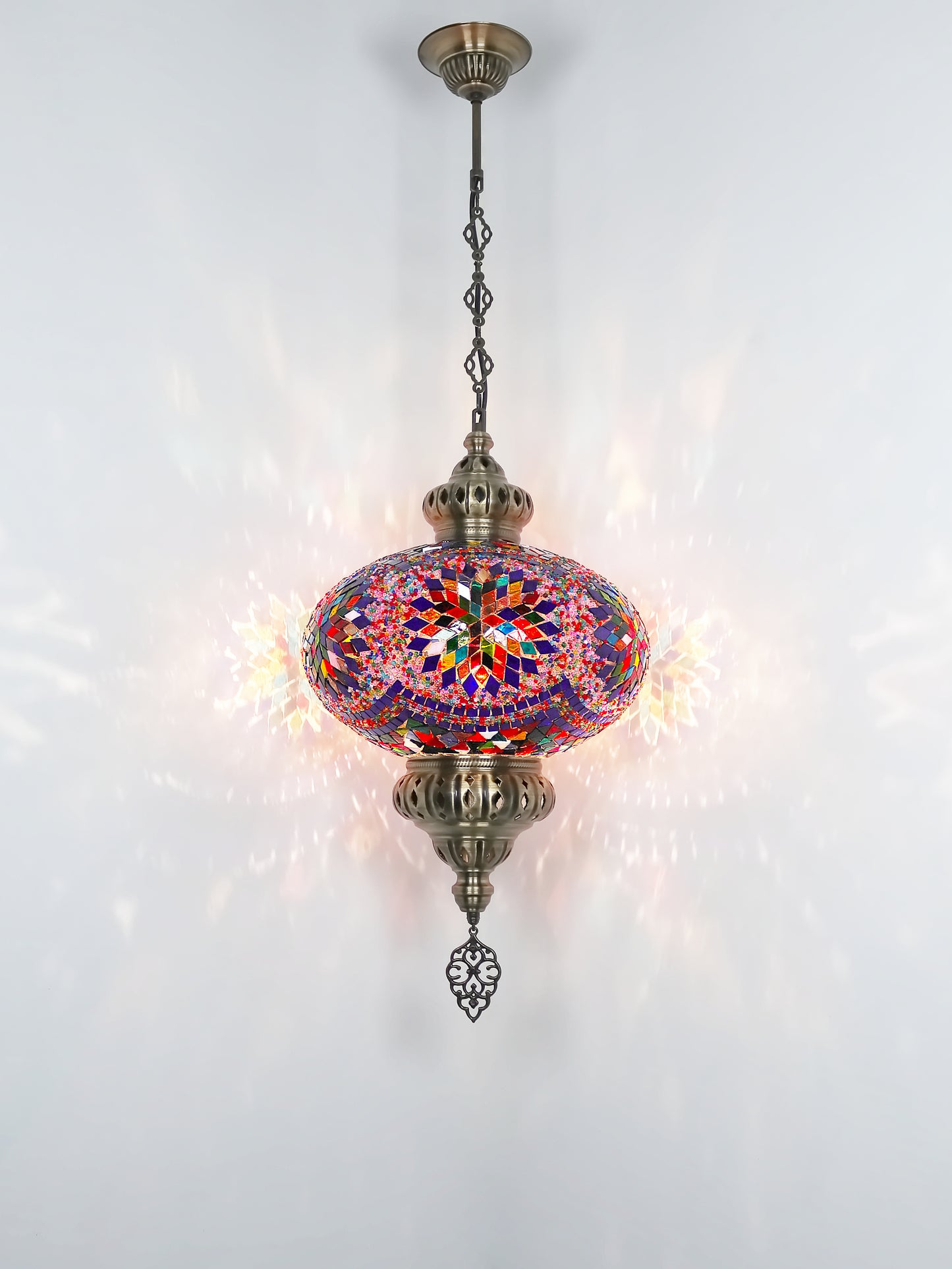 Turkish Mosaic Glass Hanging Light