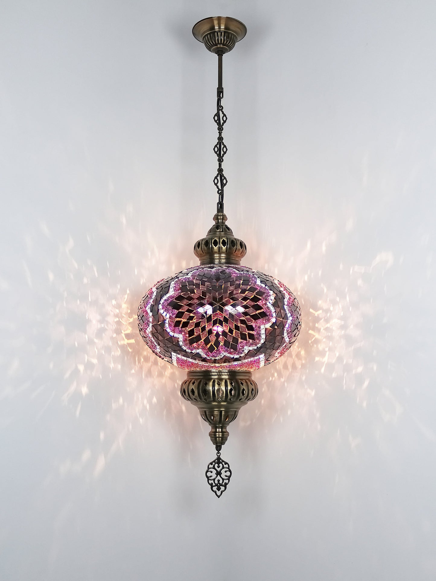 Turkish Mosaic Glass Hanging Light