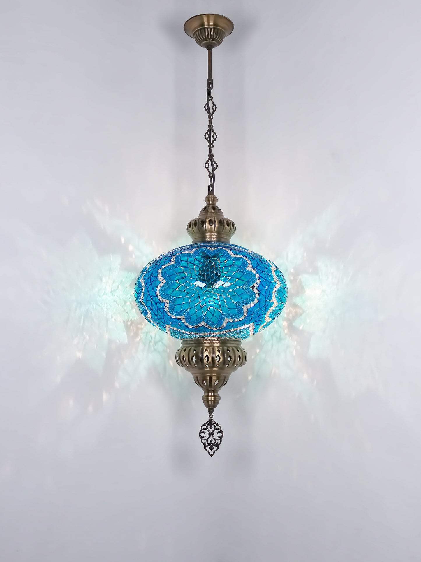 Turkish Mosaic Glass Hanging Light