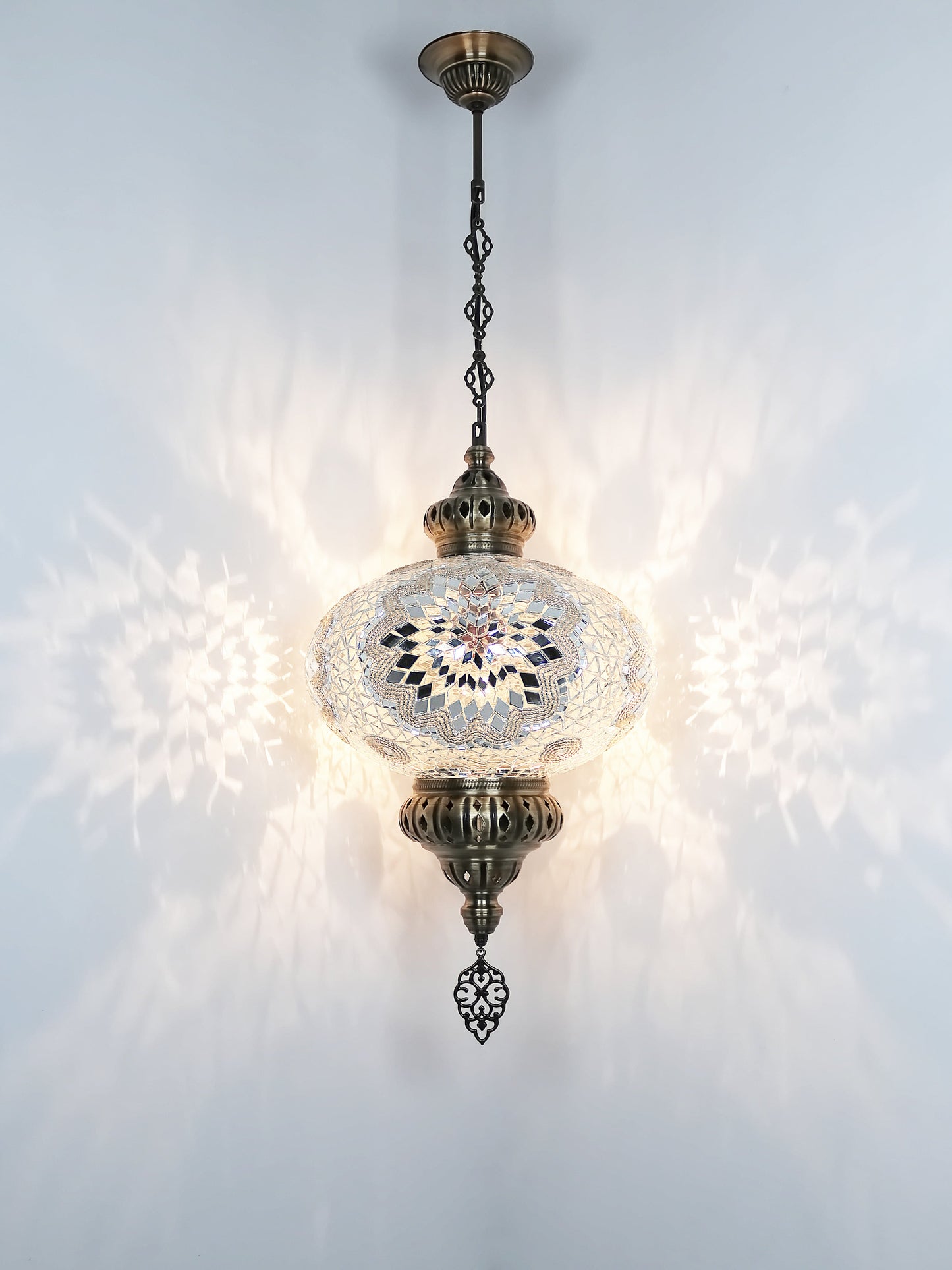 Turkish Mosaic Glass Hanging Light