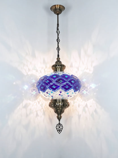 Turkish Mosaic Glass Hanging Light