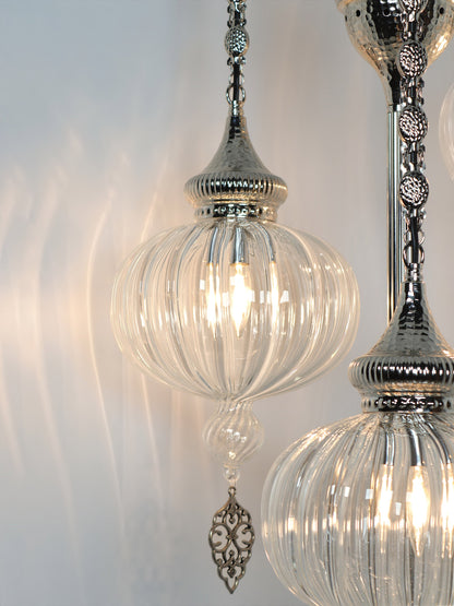 Ottoman Clear Glass Floor Lamp