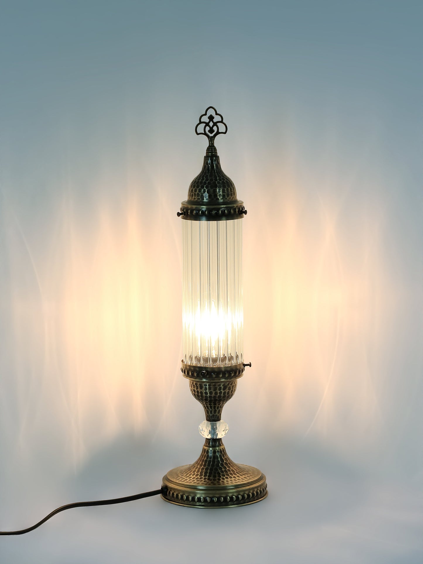 Ottoman Clear Glass Table Lamp