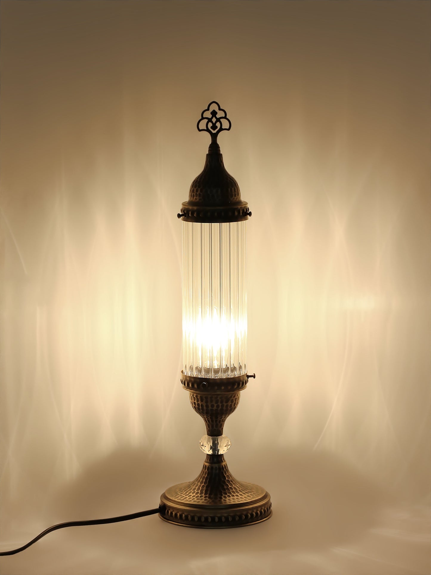 Ottoman Clear Glass Table Lamp