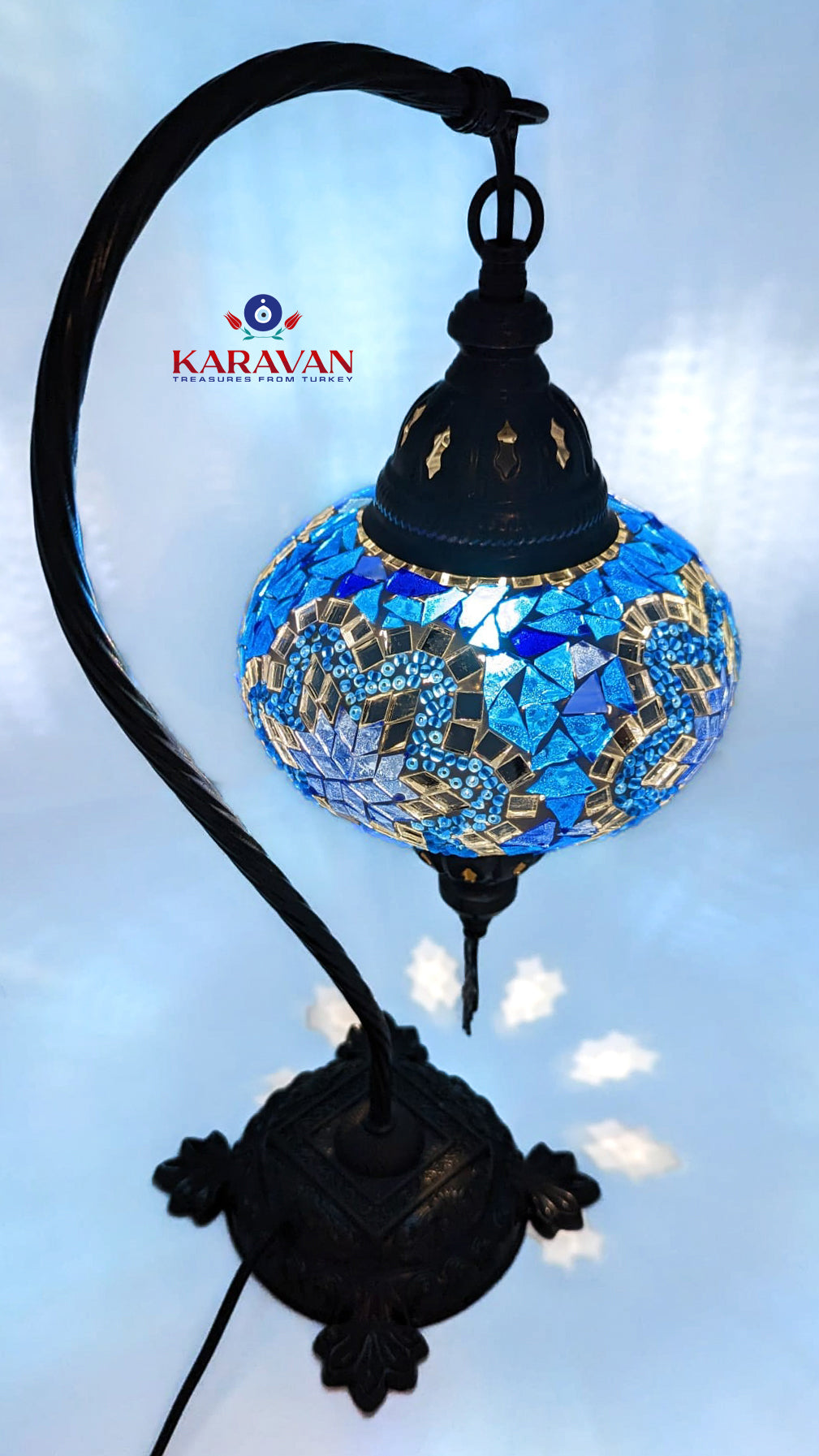 Turkish Floor Lamp Handmade Glass Mosaic
