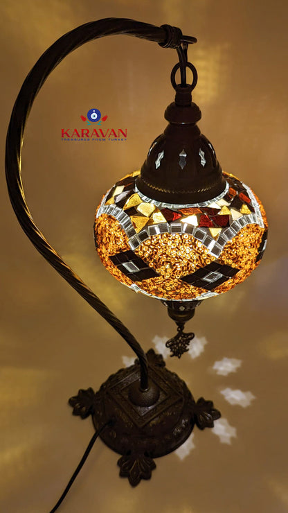 Mosaic Glass Turkish Table Lantern