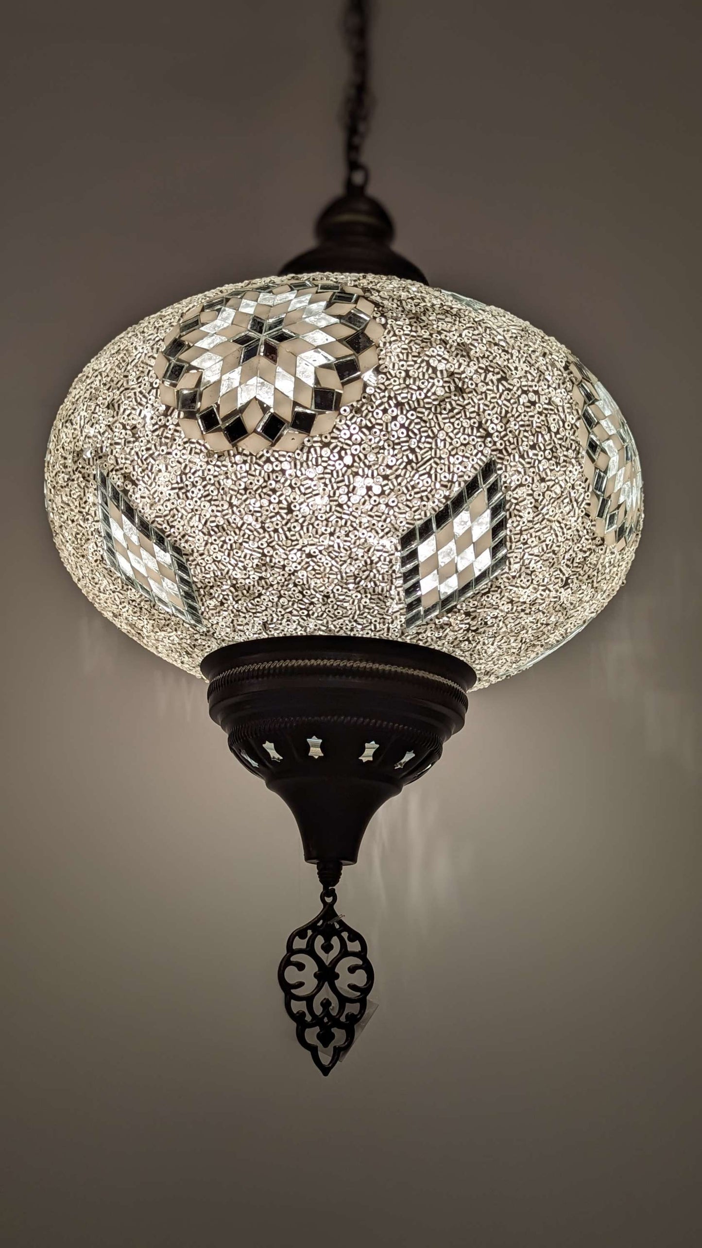 Turkish Mosaic Glass Hanging Light