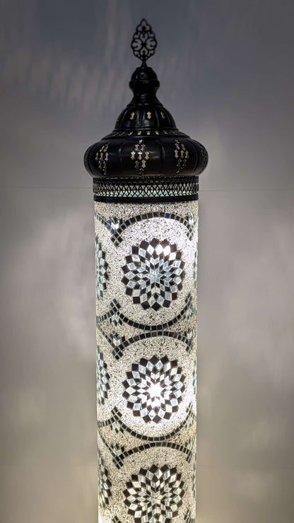 Mosaic Floor Lantern Cylinder
